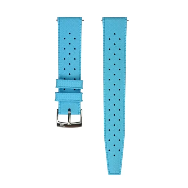 WB Original Tropical Style Kautschuk-Uhrenarmband - Azurblau
