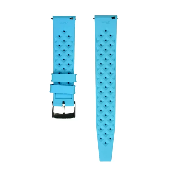 WB Original Tropical Style Kautschuk-Uhrenarmband - Azurblau – Bild 2