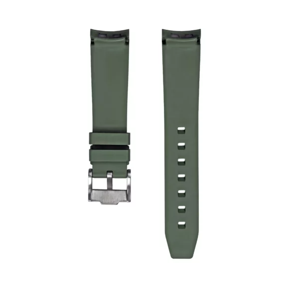 WB Original Kautschuk-Uhrenarmband - abgerundetes Ende - Grün – Bild 3