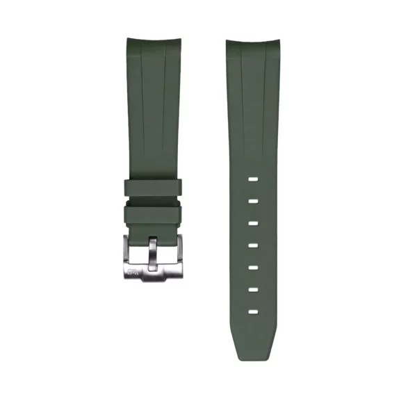 WB Original Kautschuk-Uhrenarmband - abgerundetes Ende - Grün