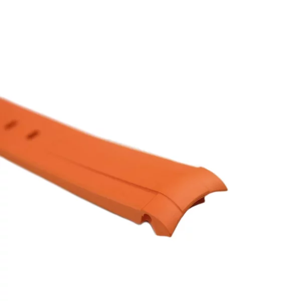 WB Original Kautschuk-Uhrenarmband - abgerundetes Ende - Orange – Bild 2