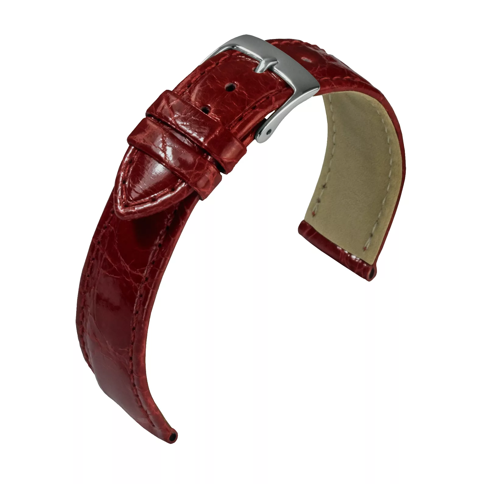 Barington Kroko Uhrenarmband (896) - 5 Farben - 11 Stegbreiten - Ersatz-Armband - Picture 6 of 7