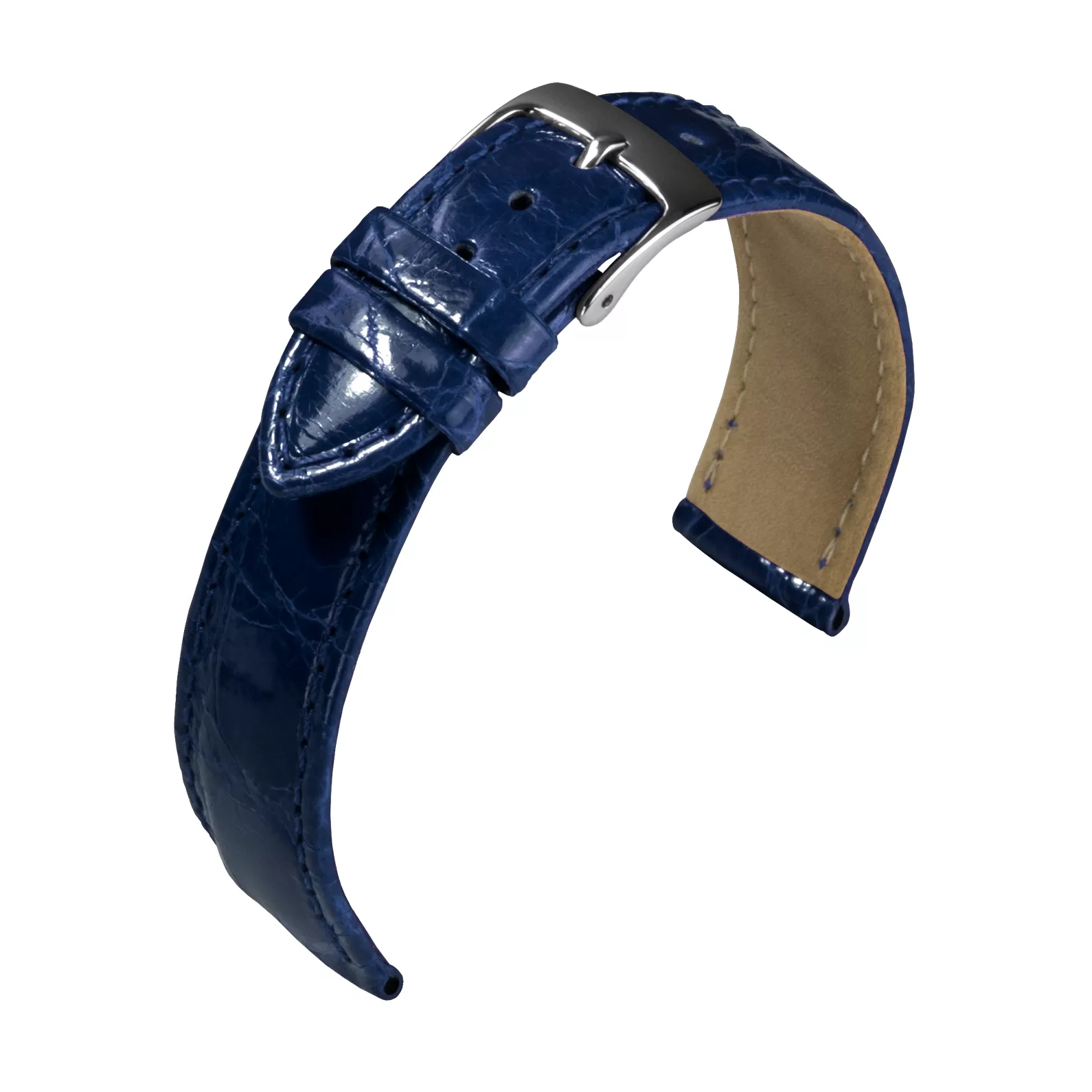 Barington Kroko Uhrenarmband (896) - 5 Farben - 11 Stegbreiten - Ersatz-Armband - Picture 7 of 7
