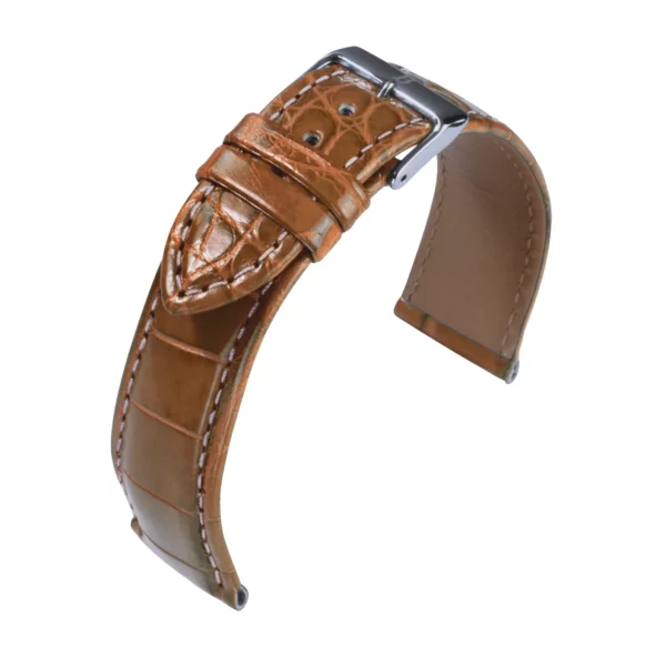Barington Louisiana Kroko Uhrenarmband (644) - Hellbraun