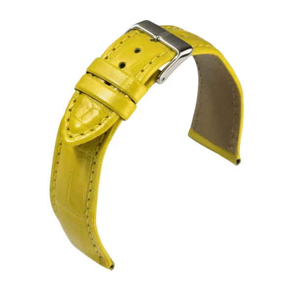 Barington Louisiana Kroko Uhrenarmband (644) - Gelb