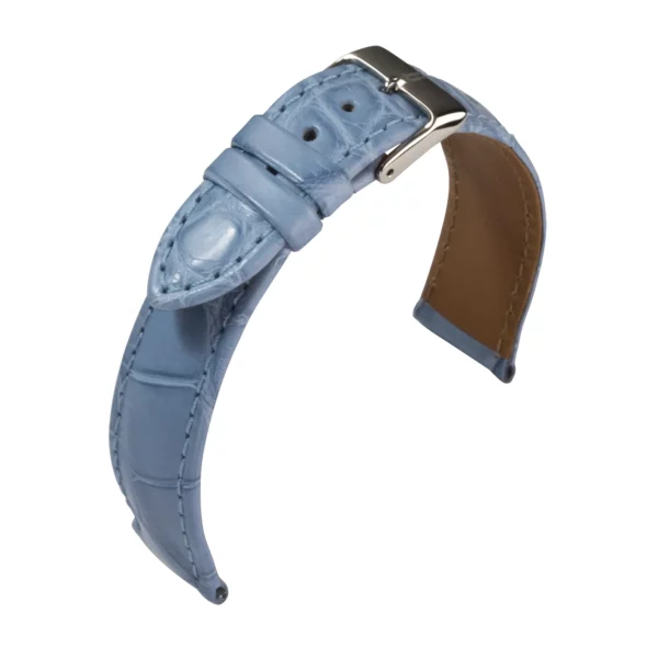 Barington Louisiana Kroko Uhrenarmband (644) - Hellblau