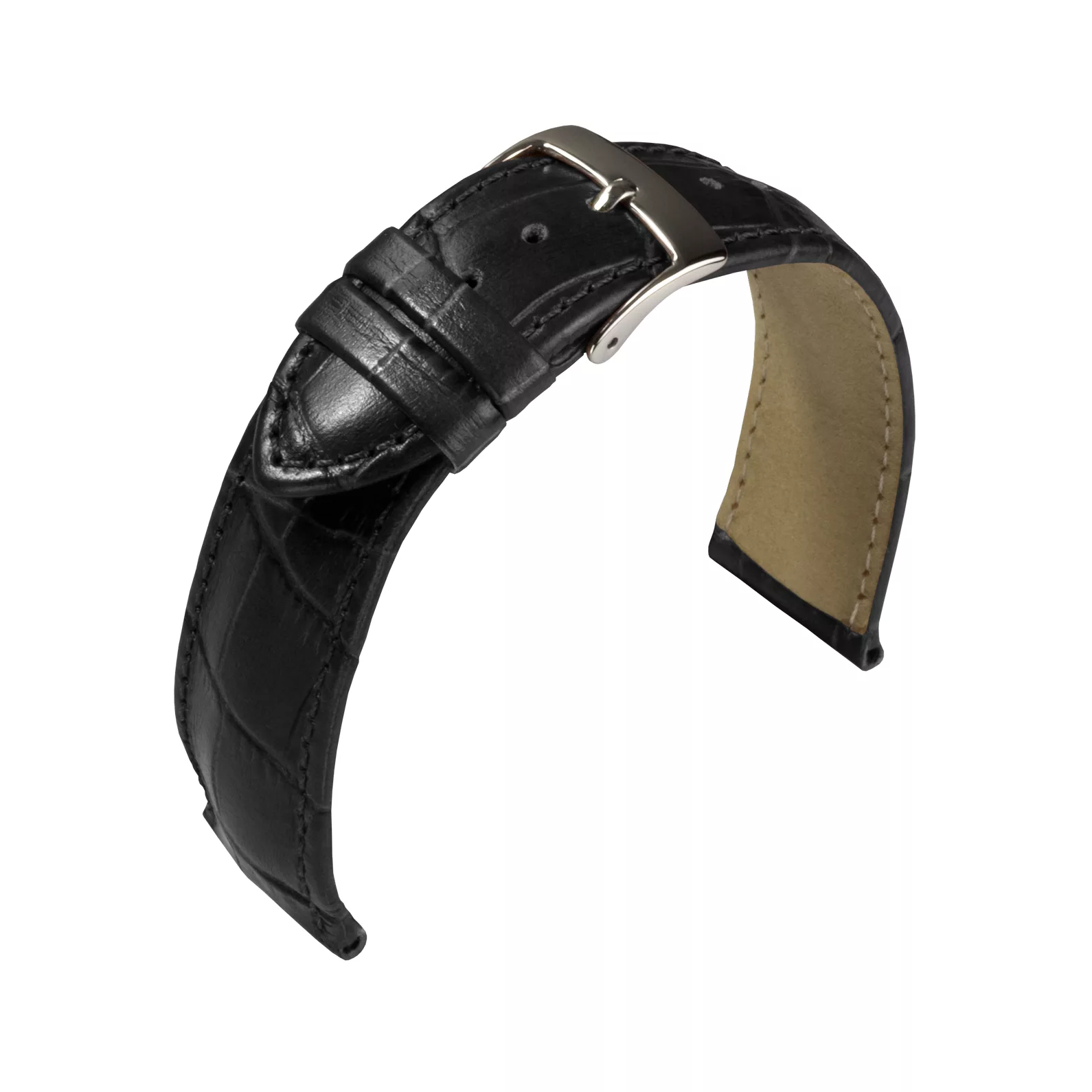 Barington Kroko-Print Uhrenarmband (890) - 18 Farben - 13 Stegbreiten - Picture 3 of 18