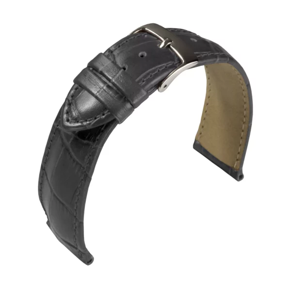 Barington Kroko-Print Uhrenarmband (890) - Grau
