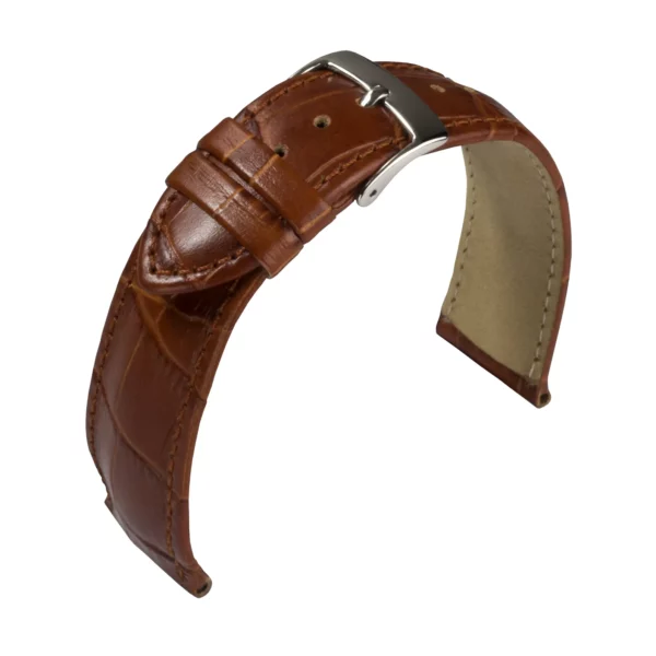 Barington Kroko-Print Uhrenarmband (890) - Braun