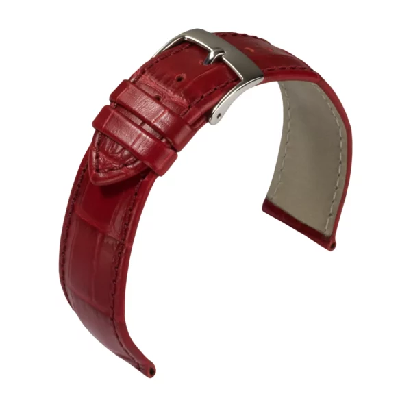 Barington Kroko-Print Uhrenarmband (890) - Rot