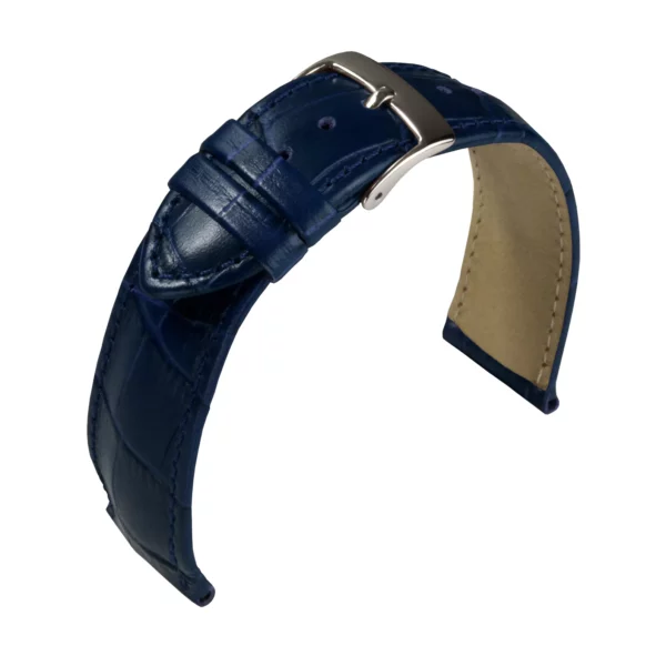 Barington Kroko-Print Uhrenarmband (890) - Blau