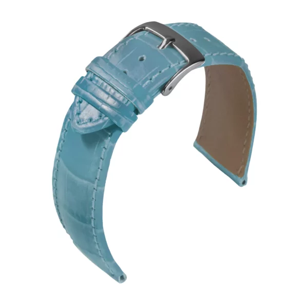 Barington Kroko-Print Uhrenarmband (890) - Hellblau