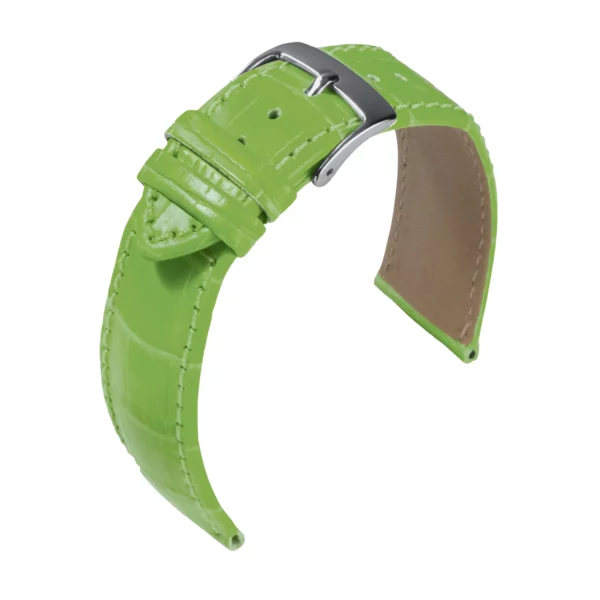 Barington Kroko-Print Uhrenarmband (890) - Apfelgrün