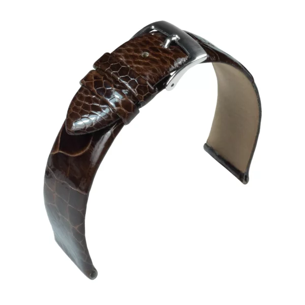 Barington Straußenbein Uhrenarmband (694) - Dunkelbraun