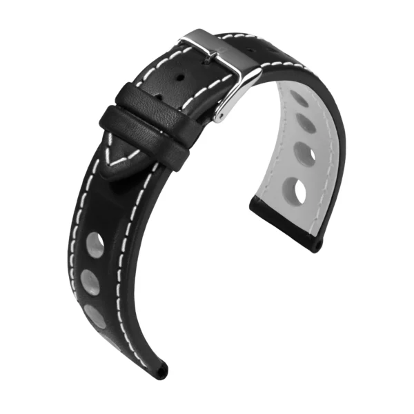 Barington Racing Uhrenarmband (652) - Schwarz/Weiß