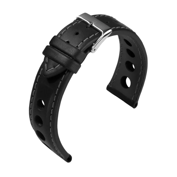 Barington Racing Uhrenarmband (652) - Schwarz/Grau