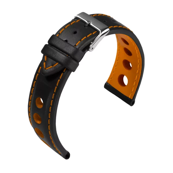 Barington Racing Uhrenarmband (652) - Schwarz/Orange