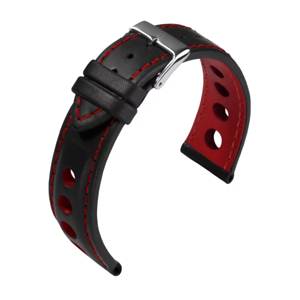 Barington Racing Uhrenarmband (652) - Schwarz/Rot