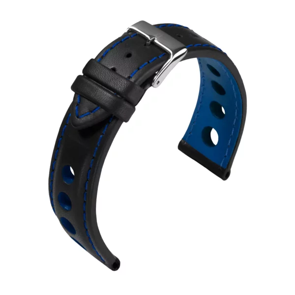 Barington Racing Uhrenarmband (652) - Schwarz/Blau