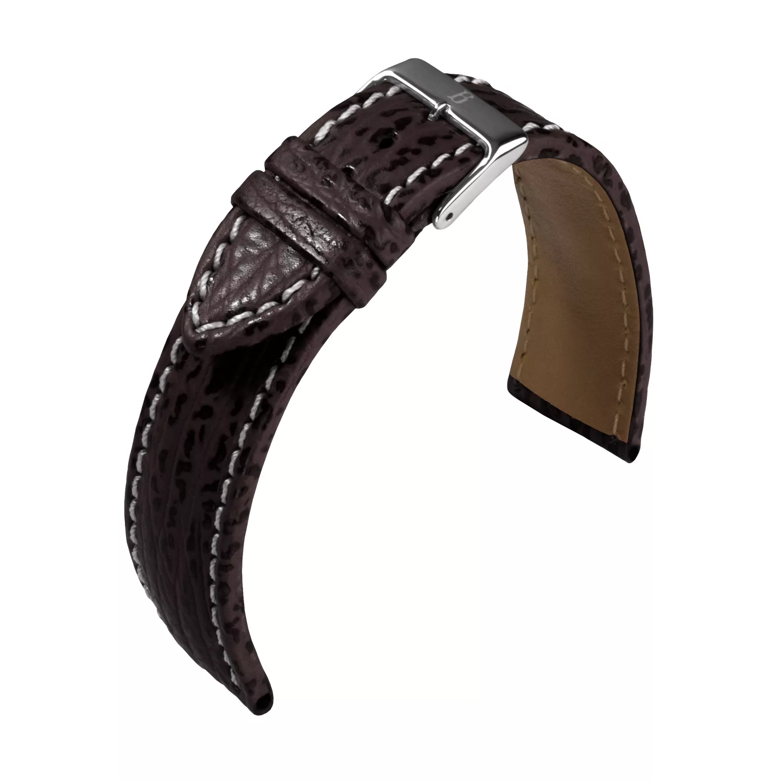Barington Haifischleder-Uhrenarmband (617) - 7 Farben - 18 mm, 20 mm, 22 mm - Picture 5 of 7