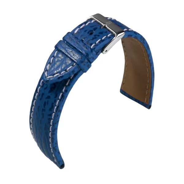 Barington Haifischleder-Uhrenarmband (617) - Blau