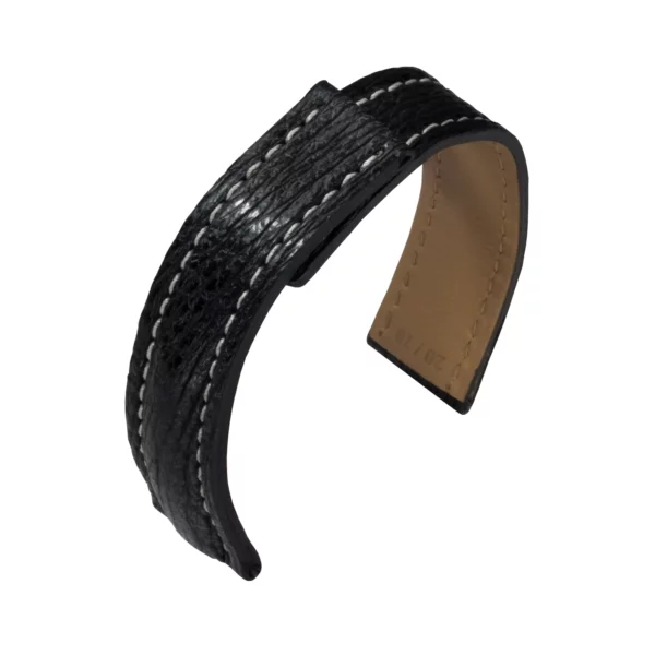 Barington Hai Uhrenarmband für Faltschließen (217) - Schwarz