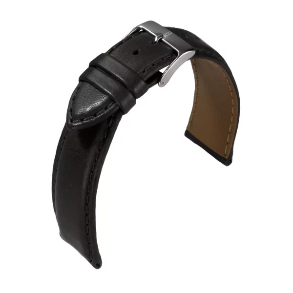 Barington Soft Nappa Uhrenarmband (581) - Schwarz