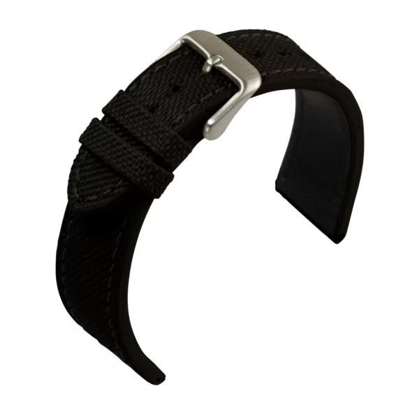 Eulit Canvas Uhrenarmband (230) - Schwarz
