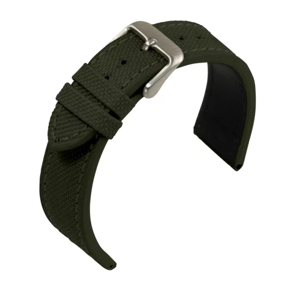 Eulit Canvas Uhrenarmband (230) - Olivgrün