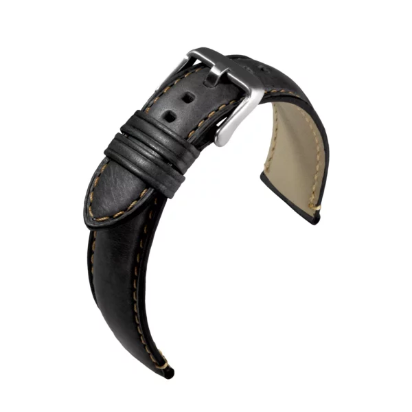 Eulit Florenz Uhrenarmband (6014) - Schwarz