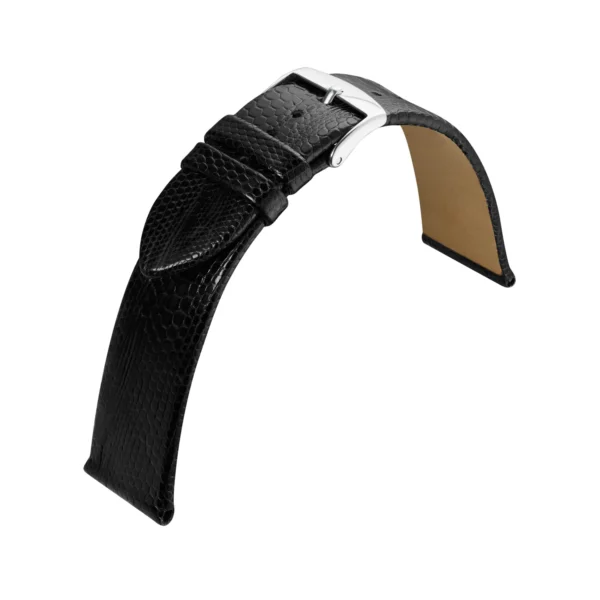 Eulit Eidechse Uhrenarmband (697) - Schwarz