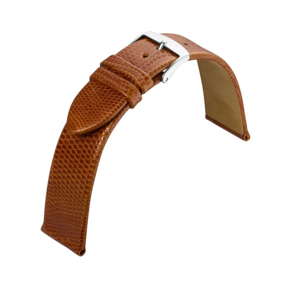 Eulit Eidechse Uhrenarmband (697) - Goldbraun
