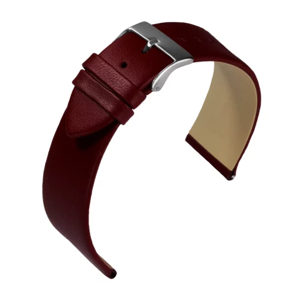 Eulit Nappa Uhrenarmband (341) - Burgunderrot