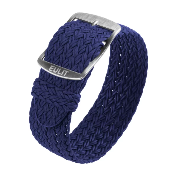 Eulit Atlantic Perlon-Uhrenarmband (306) - Marineblau