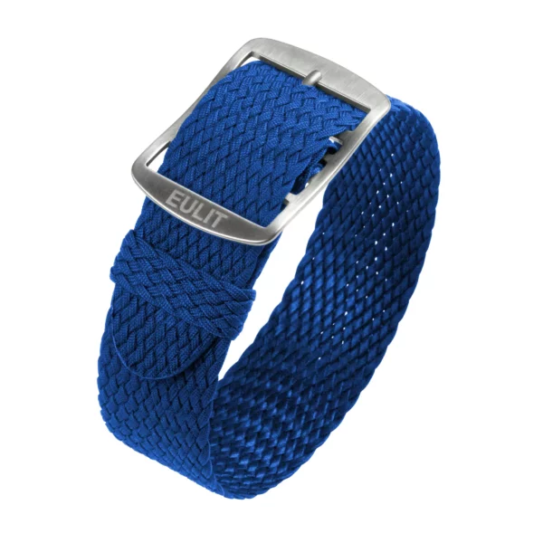 Eulit Baltic Perlon-Uhrenarmband (302) - Blau