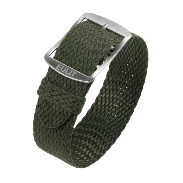 Eulit Baltic Perlon-Uhrenarmband (302) - Olivgrün