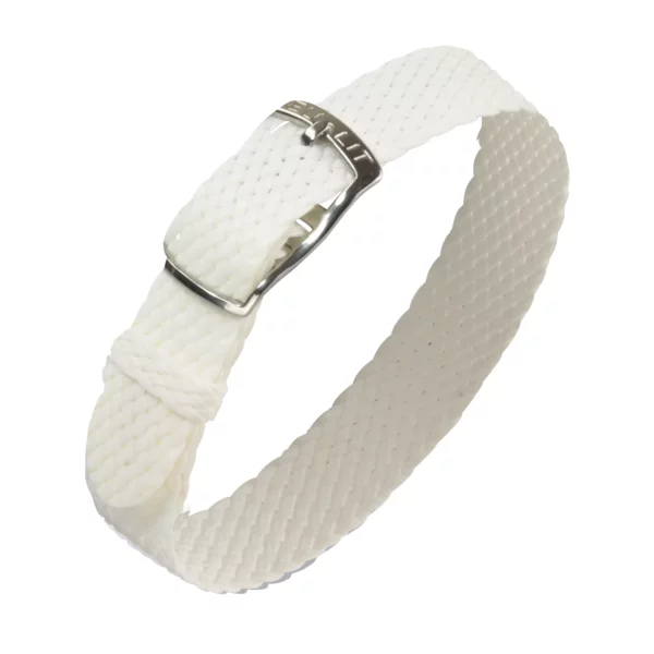 Eulit Panama Perlon-Uhrenarmband (303) - Weiß