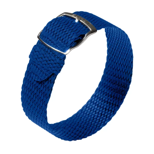 Eulit Panama Perlon-Uhrenarmband (303) - Blau