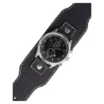 Eulit Universal Wide Calf Leather Watch Strap (273) - Black