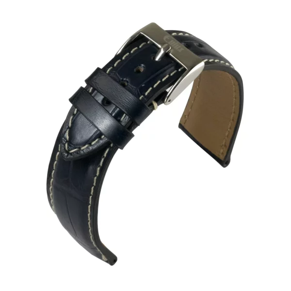 Eulux Alligator Highline Uhrenarmband (445) - Blau