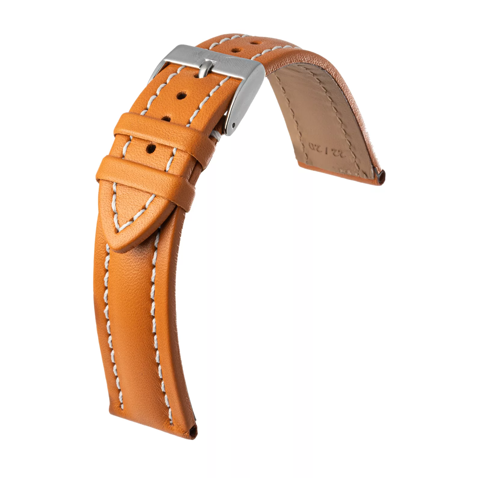 Eulux Buffalo Leather Watch Strap (430) - 4 Colors - 20 mm, 22 mm, 24 mm - Picture 4 of 5