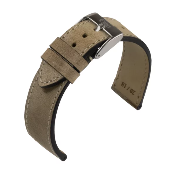 Eulux Nubuk Uhrenarmband (480) - Beige
