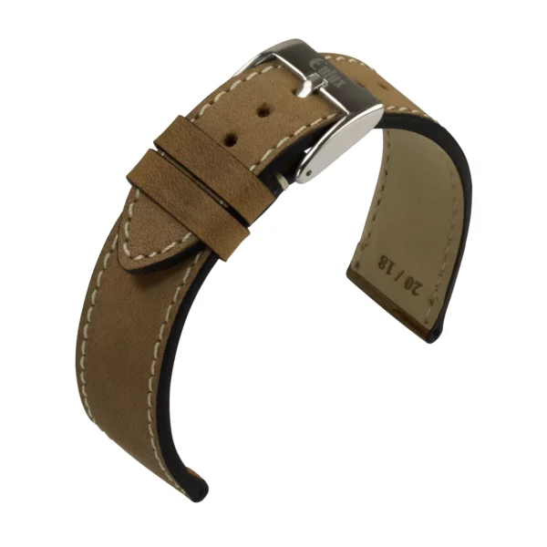Eulux Nubuk Uhrenarmband (480) - Braun