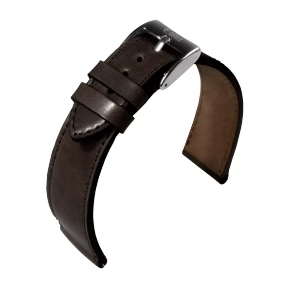 Eulux Shell Cordovan Uhrenarmband (484) - Dunkelbraun