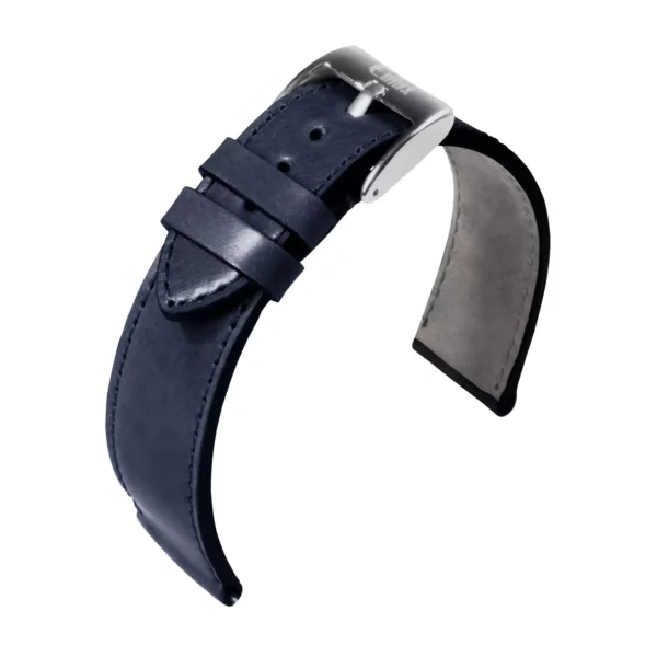 Eulux Shell Cordovan Uhrenarmband (484) - Blau