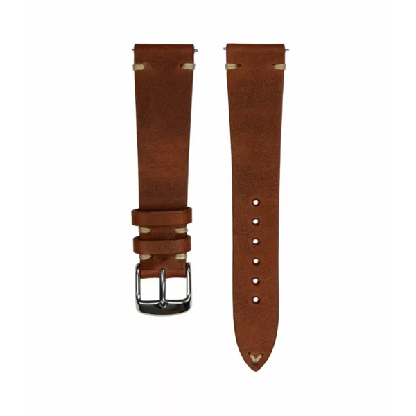 Jelsdal Vintage Leder-Uhrenarmband - Braun