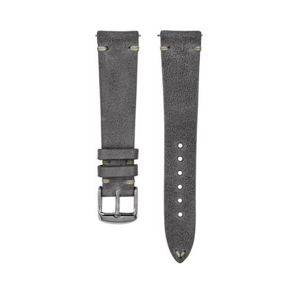 Jelsdal Vintage Leder-Uhrenarmband - Dunkelgrau