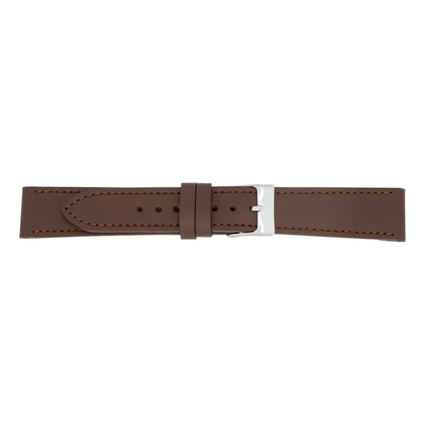 Pebro Premium Leder-Uhrenarmband (633) - Dunkelbraun