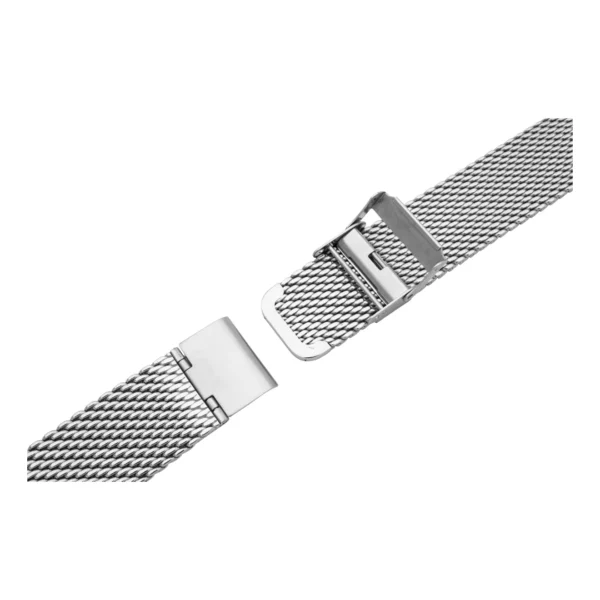 Pebro Milanaise-Armband - Edelstahl - 0,8 (337) - Silber – Bild 3