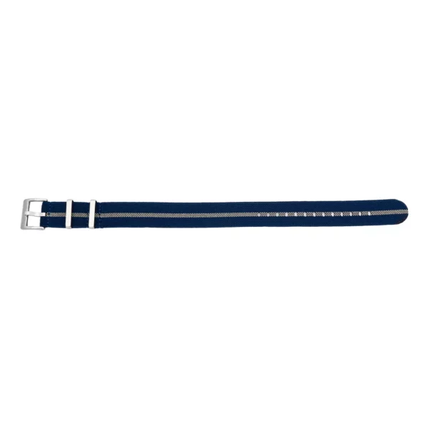 Pebro Nylon-Uhrenarmband - Elastisch (711) - Blau/Beige